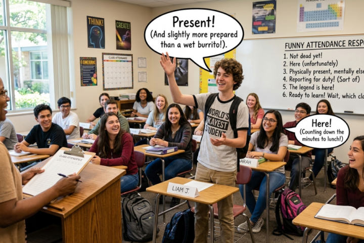 100+ Funny Attendance Responses to Make Class Fun