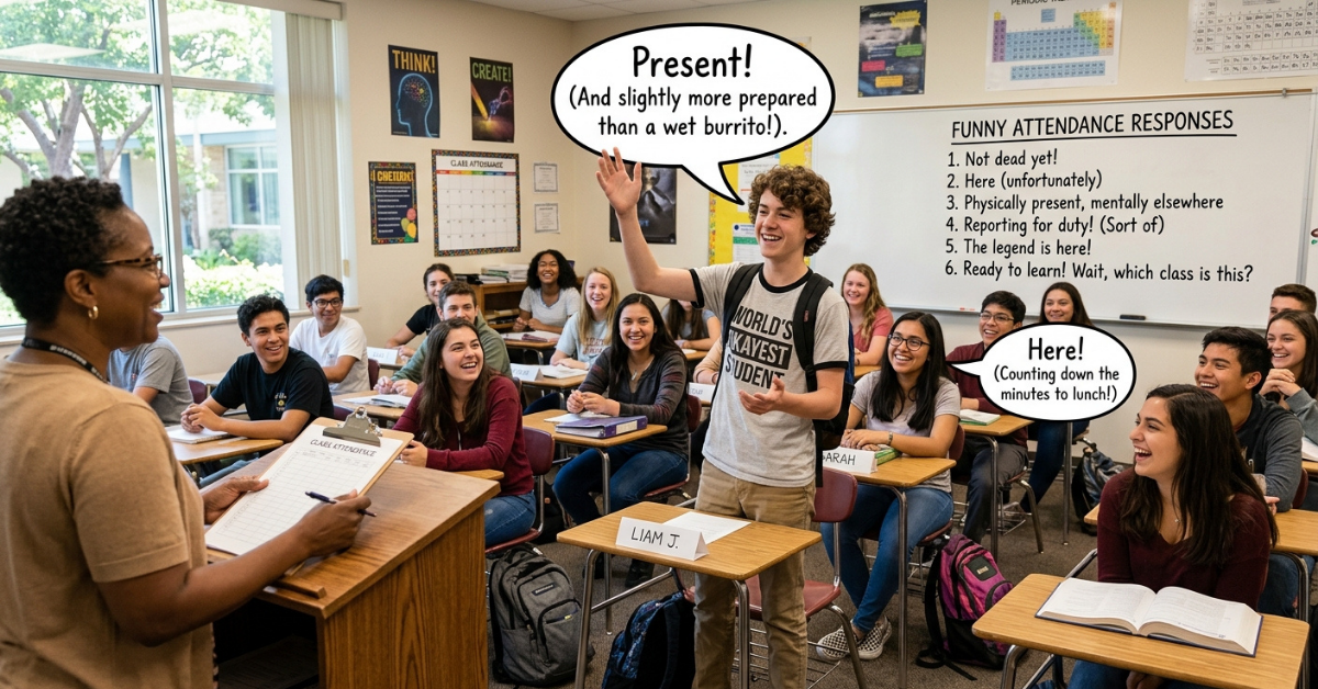 100+ Funny Attendance Responses to Make Class Fun