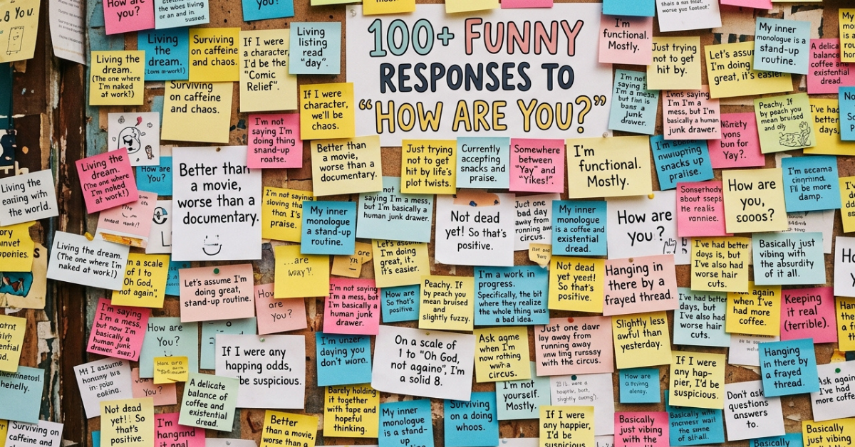 100+ Funny Responses to “How Are You?”