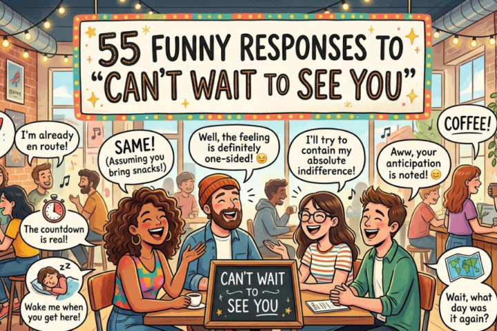 55 Funny Responses to “Can’t Wait to See You”