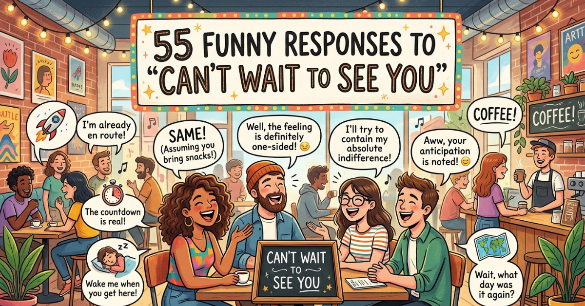 55 Funny Responses to “Can’t Wait to See You”