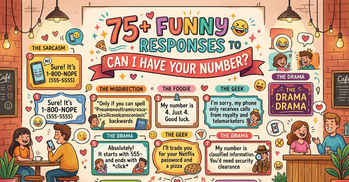 75+ Funny Responses to Can I Have Your Number
