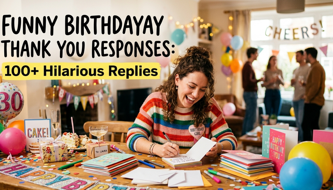 Funny Birthday Thank You Responses: 100+ Hilarious Replies