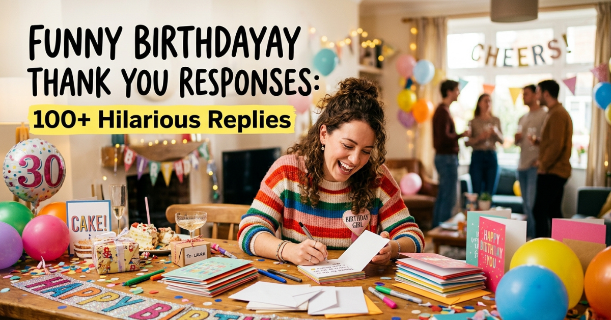 Funny Birthday Thank You Responses: 100+ Hilarious Replies