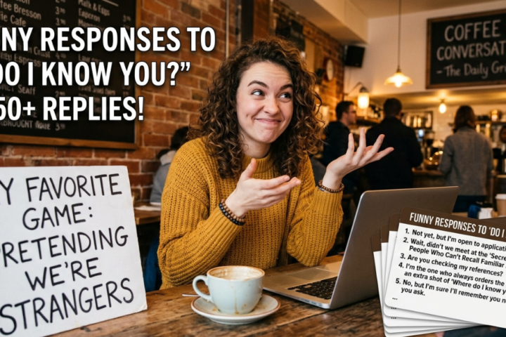 Funny Responses to Do I Know You? 50+ Replies