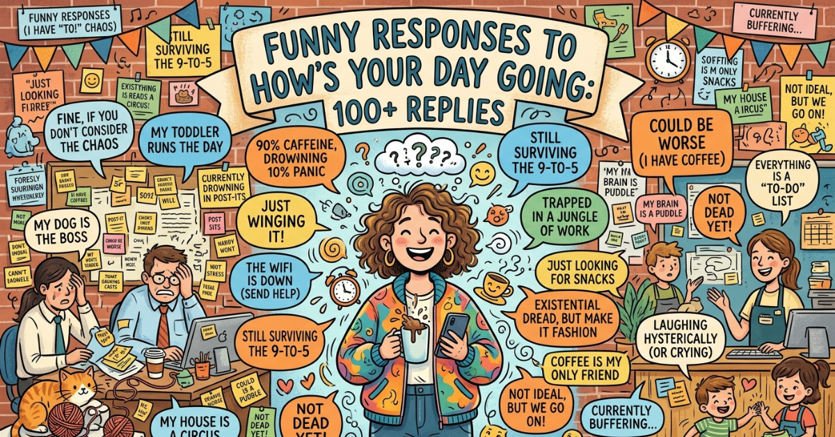 Funny Responses to How’s Your Day Going: 100+ Replies