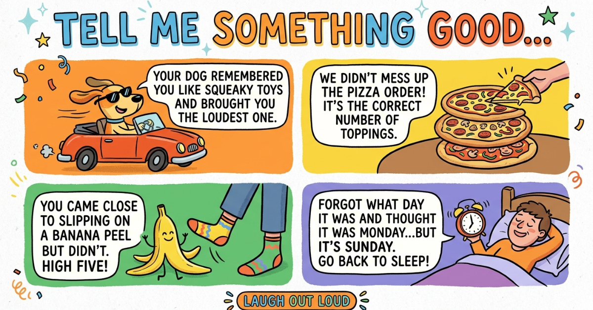 Funny Responses to Tell Me Something Good