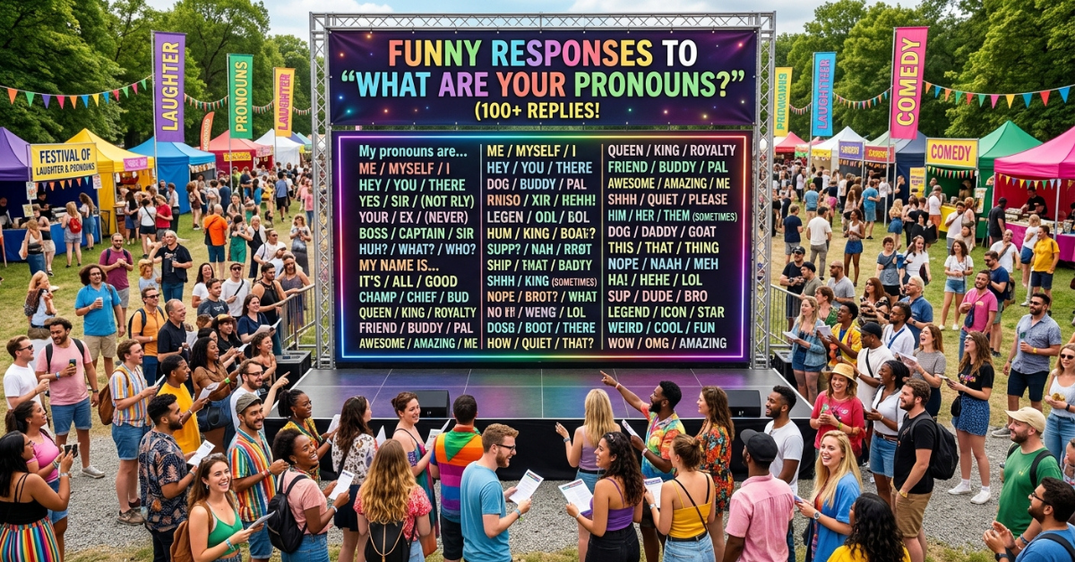 Funny Responses to What Are Your Pronouns? 100+ Replies