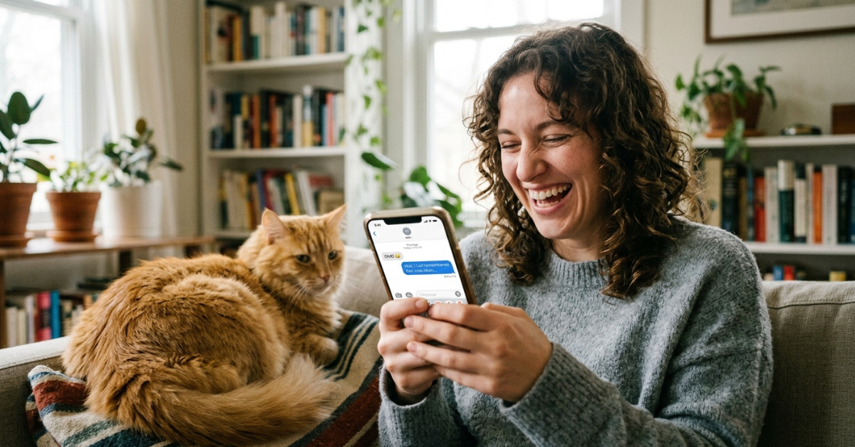 How to Make Someone Laugh Through Text