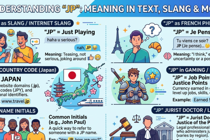 JP Meaning in Text: Slang, French & More