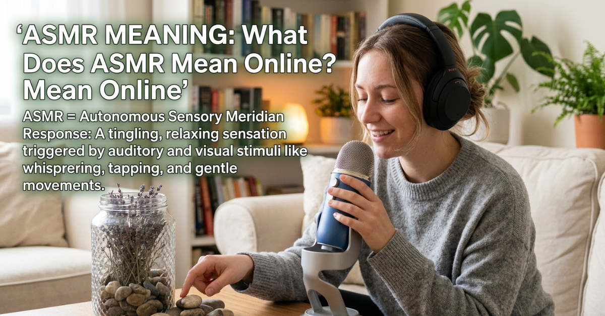 ASMR Meaning: What Does ASMR Mean Online?