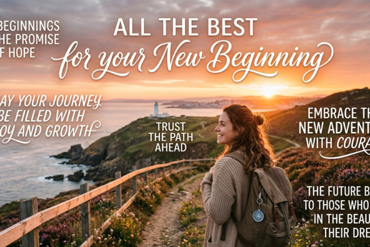 All the Best for Your New Beginning: Quotes