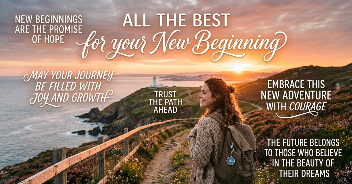 All the Best for Your New Beginning: Quotes