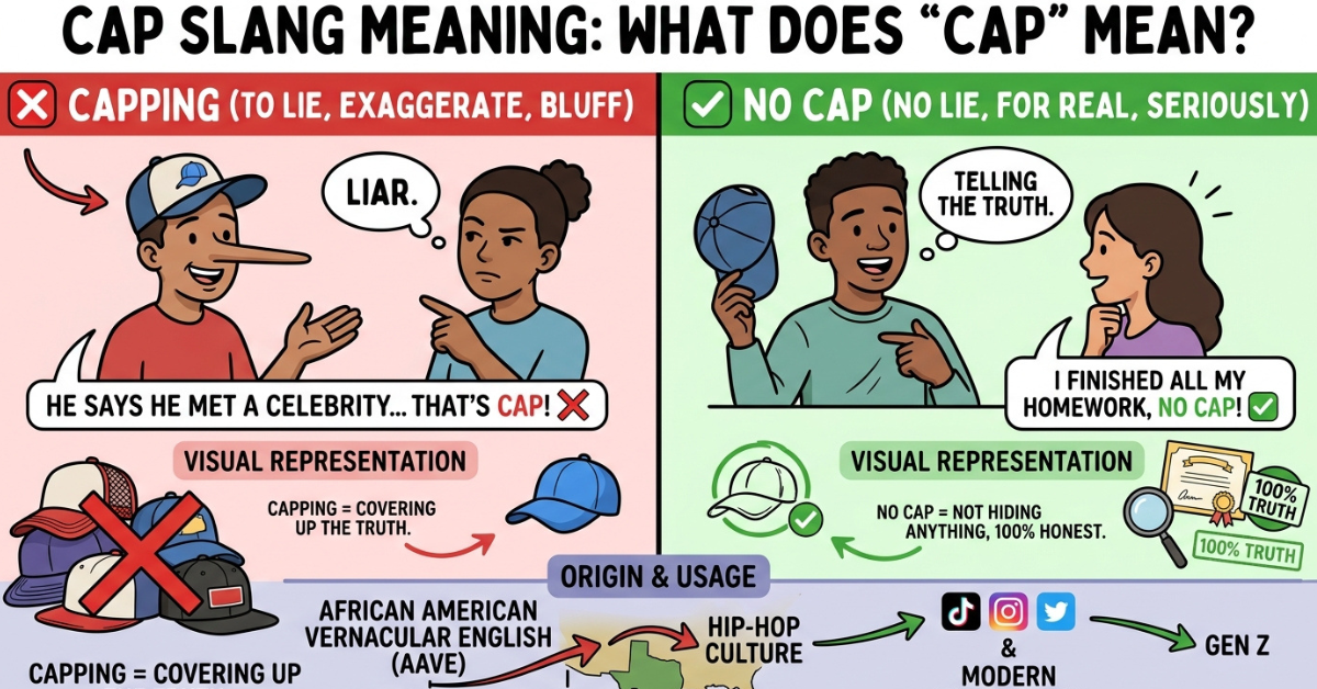 Cap Slang Meaning: What Does “Cap” Mean?
