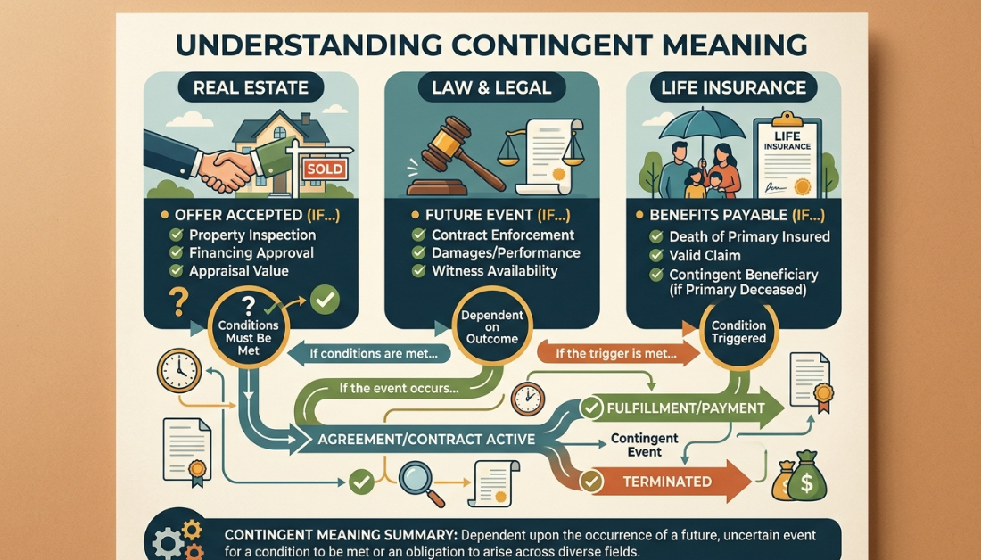 Contingent Meaning Real Estate, Law & Life Insurance