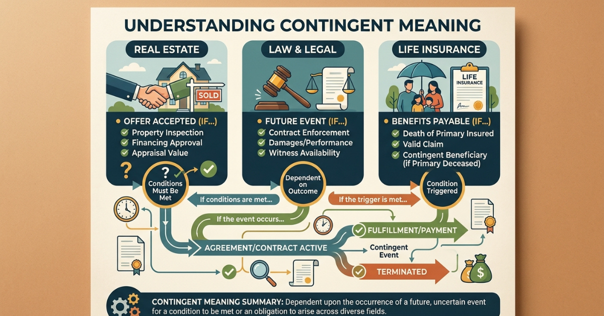Contingent Meaning Real Estate, Law & Life Insurance