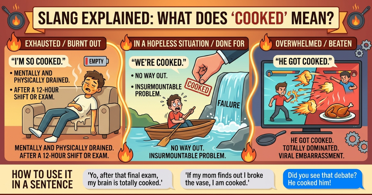 Cooked Meaning Slang: What Does “Cooked” Mean?