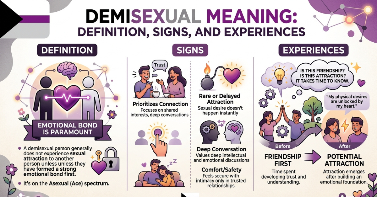 Demisexual Meaning: Definition, Signs, and Experiences