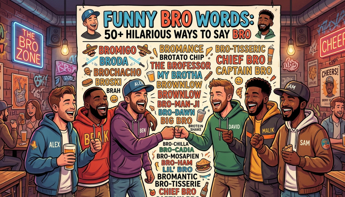 Funny Bro Words: 50+ Hilarious Ways to Say Bro