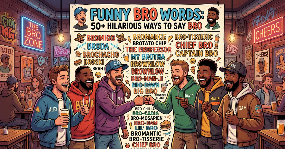 Funny Bro Words: 50+ Hilarious Ways to Say Bro