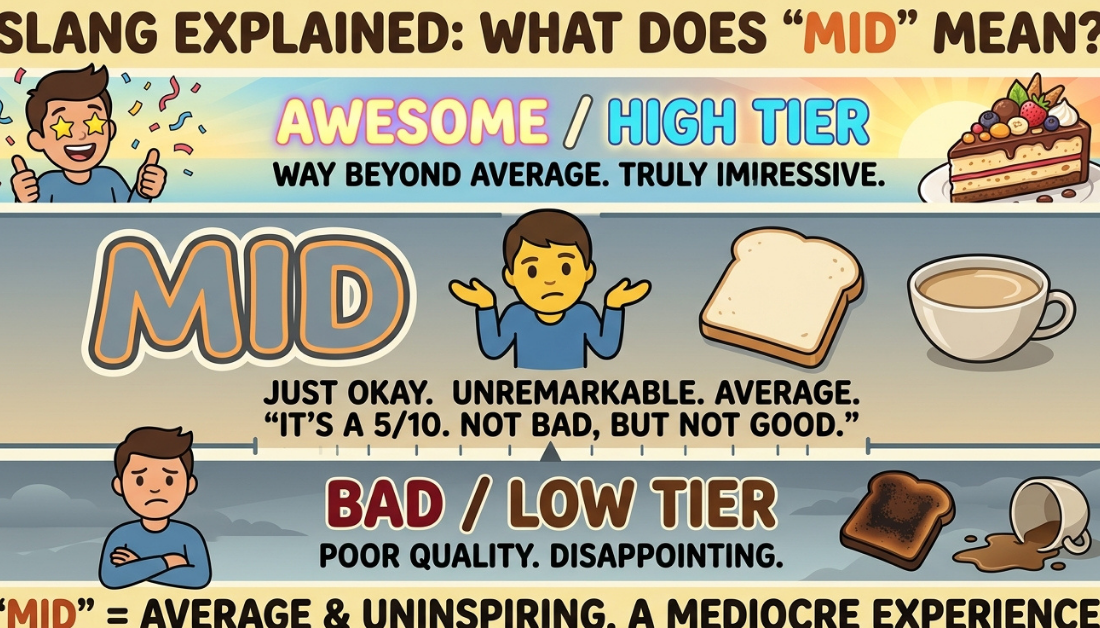 Mid Meaning Slang: What Does “Mid” Mean?