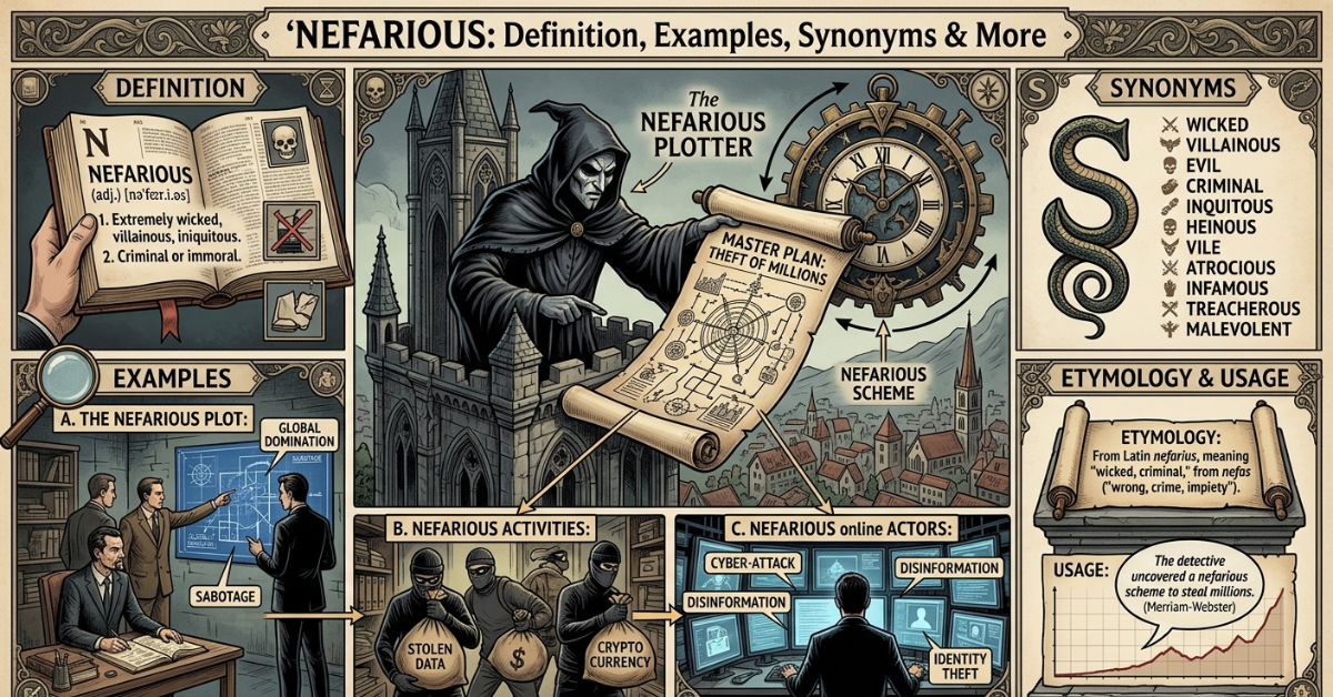 Nefarious Meaning, Examples, Synonyms & Definition
