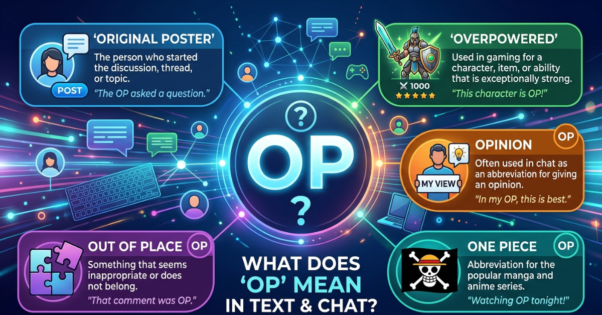 OP Meaning: What Does OP Mean in Text & Chat?