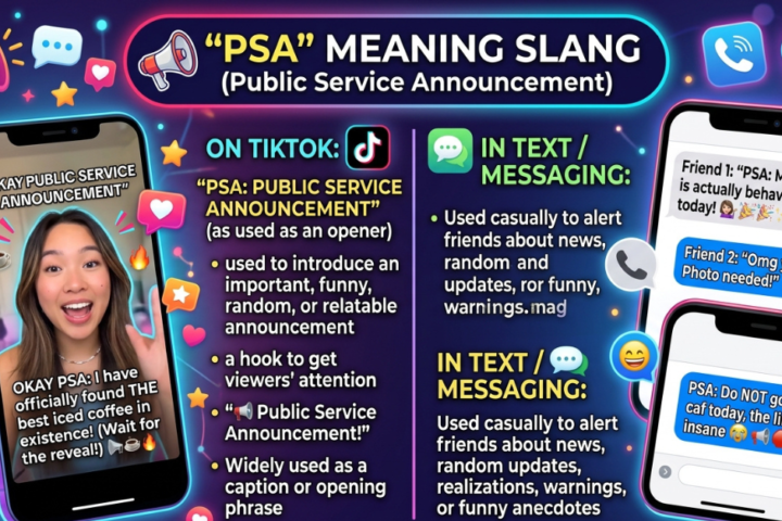 PSA Meaning Slang: What Does PSA Mean on TikTok and Text?