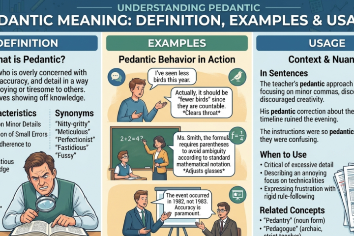 Pedantic Meaning: Definition, Examples & Usage