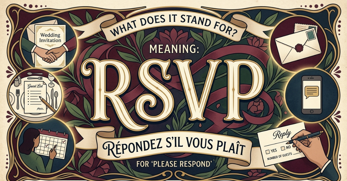 RSVP Meaning: What Does RSVP Stand For?