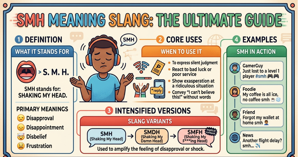 SMH Meaning Slang: Definition, Uses & Examples