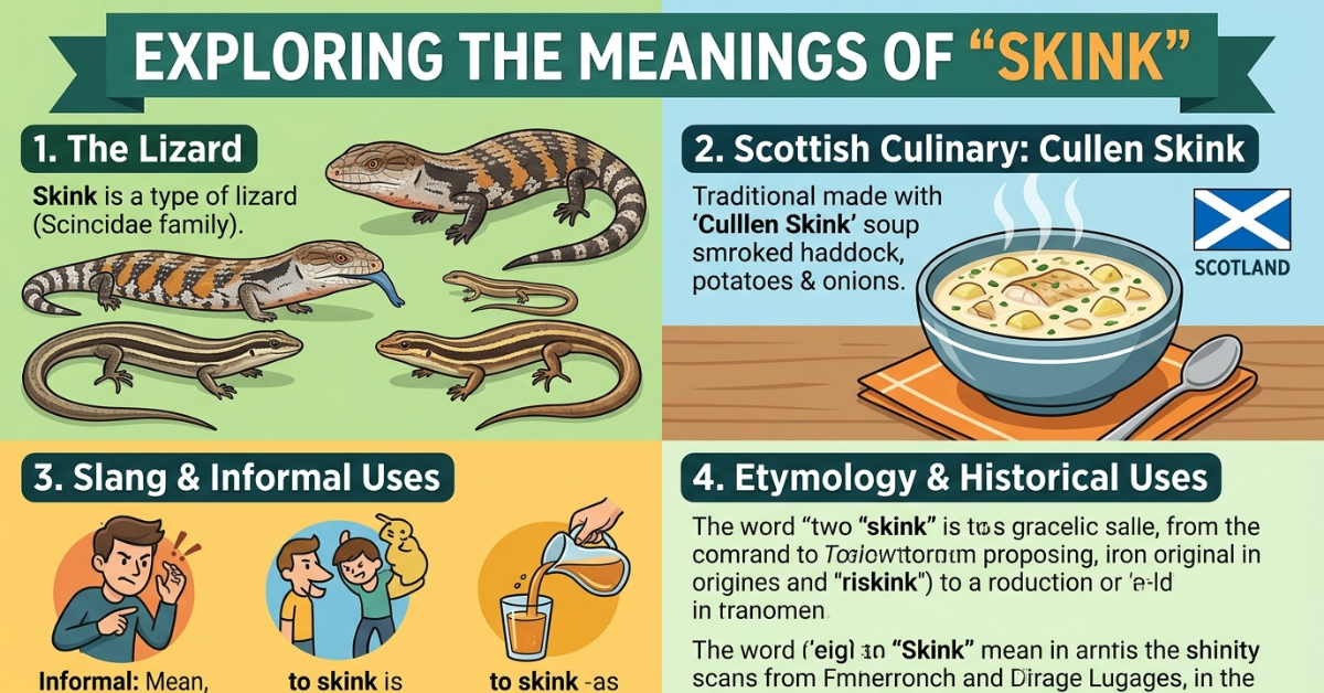 Skink Meaning: Definition, Slang, Scottish Uses & More