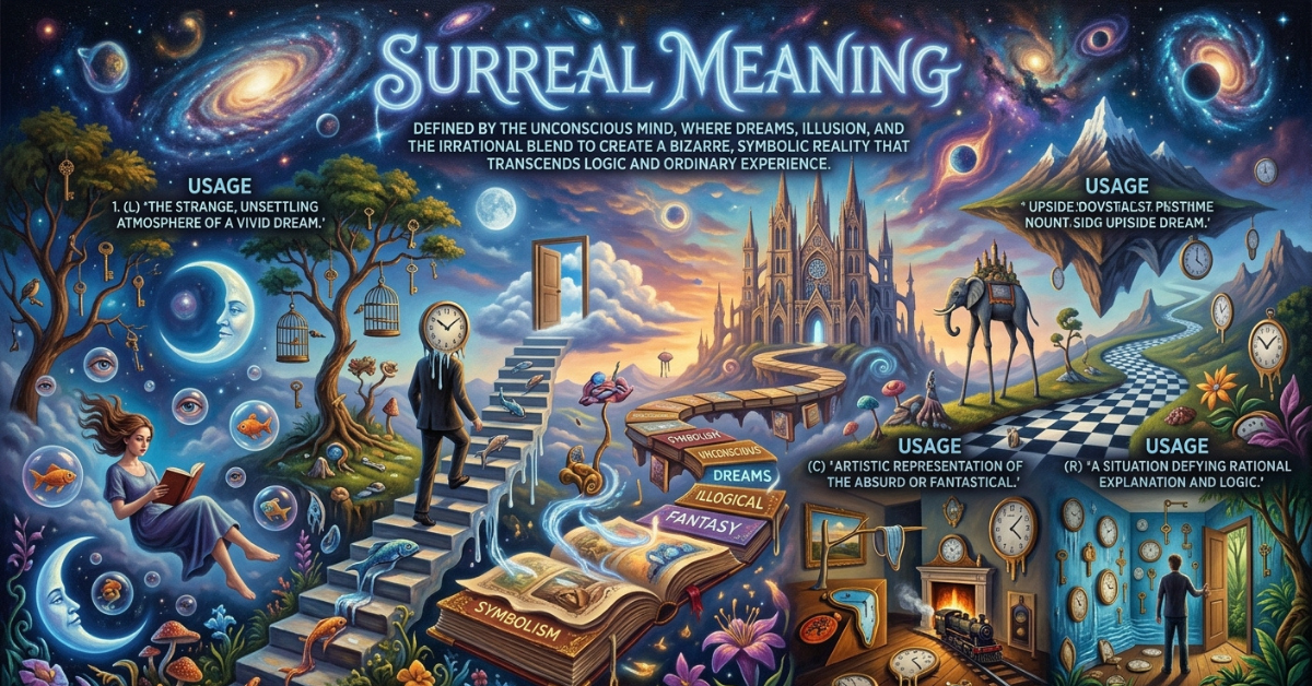 Surreal Meaning: Definition, Examples, and Usage