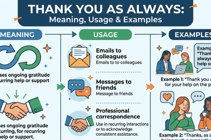 Thank You as Always: Meaning, Usage & Examples