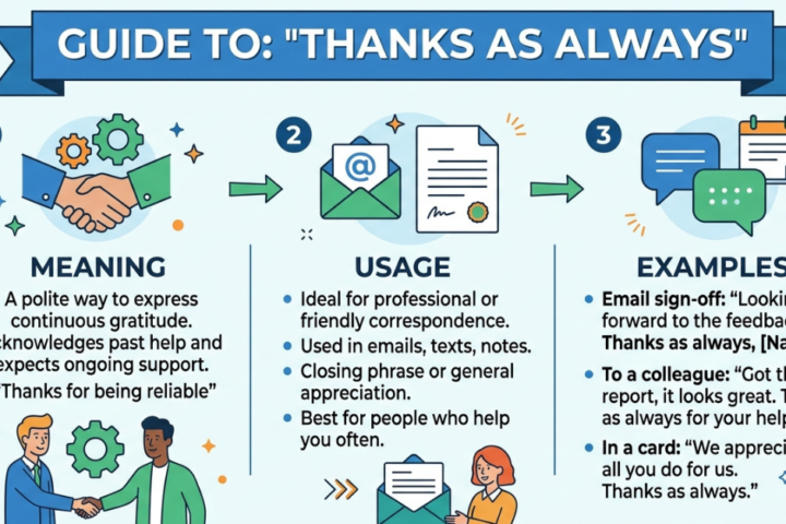 Thanks as Always Meaning, Usage & Examples